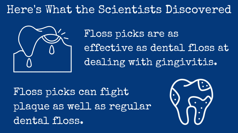 A dental flosser is as good and effective as regular dental floss