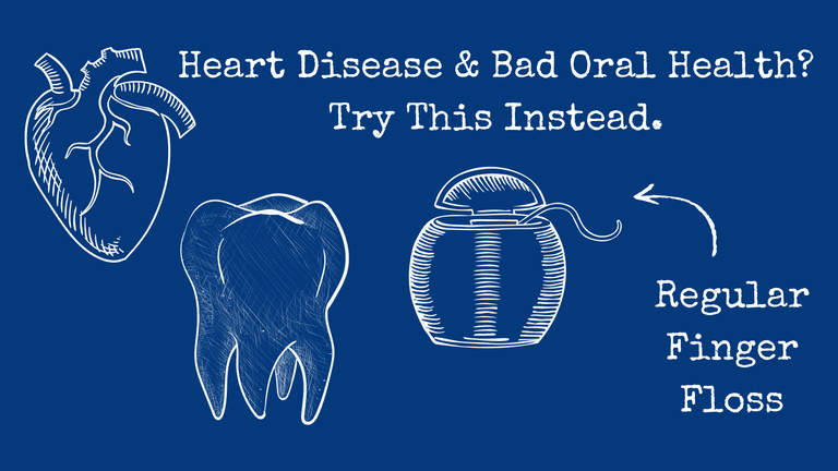 An image showing floss as an alternative to people with cardiovascular disease